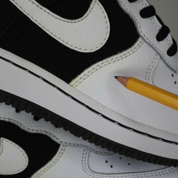 Nike Air Force 1 One Little Kids White Black New - Picture 9 of 12